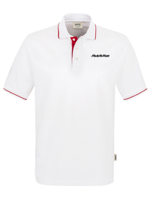 Herren Poloshirt Casual Weiss